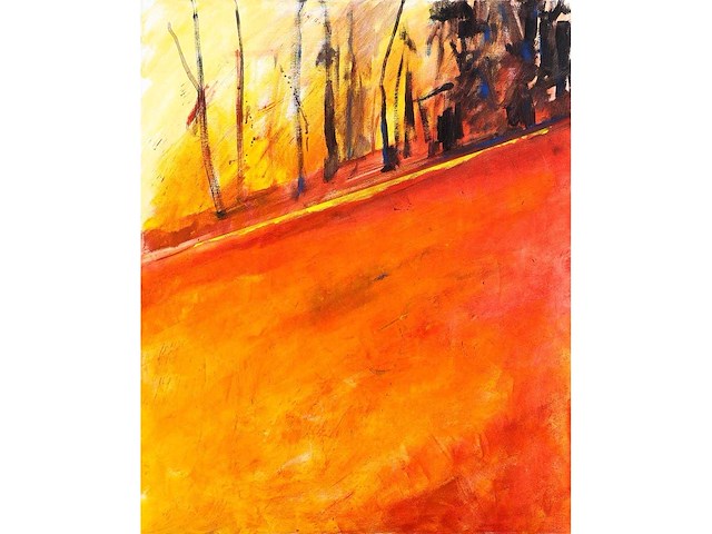 Stéphane le maou - forêt d’automne - acryl op doek - 80x65 cm - 2006 - afbeelding 1 van  3