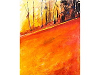 Stéphane le maou - forêt d’automne - acryl op doek - 80x65 cm - 2006 - afbeelding 1 van  3