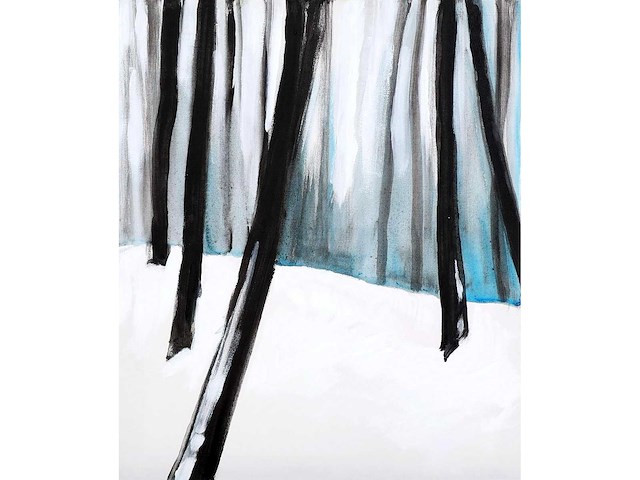 Stéphane le maou - forêt d’hiver - acryl op doek - 60x50 cm - 2008 - afbeelding 6 van  6