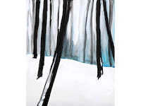 Stéphane le maou - forêt d’hiver - acryl op doek - 60x50 cm - 2008