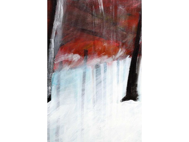 Stéphane le maou - forêt rouge - acryl op doek - 50x70 cm - 2008 - afbeelding 6 van  8