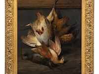 Stephen taylor (1770-1849), still life with hunting trophies, 1817, oil on canvas 51 x 41 cm. (20.07 x 16.14 in.), frame: 65 x 55 cm. (25.58 x 21.64 in.) - afbeelding 2 van  6
