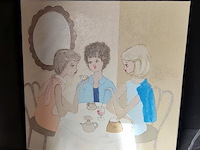 Stereoketen realistic, diverse boeken, rieten mand, reiskoffer, glazen vaas, schilderij - afbeelding 4 van  9