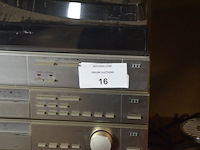 Steroketen itt bestaande uit platenspeler, versterker, tuner, cassettespeler, koffiemachine nespresso magimix, koffiemachine krups nespresso (niet compleet), kruimeldief black&decker met lader, mixer krups, draadloze telefoons siemens gigaset c450 - afbeelding 9 van  12