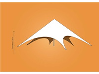 Stertent 8m + zijwanden