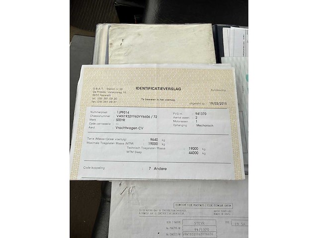 Steyr tankwagen - 1996 - brandweerwagen - afbeelding 33 van  38