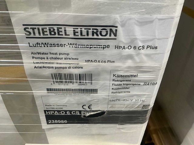 Stiebel eltron hpa-o 6 cs plus compact d set s1.1 warmtepomp lucht water met externe boiler - afbeelding 2 van  5