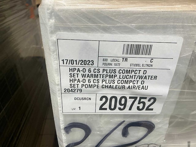Stiebel eltron hpa-o 6 cs plus compact d set warmtepomp lucht water met externe boiler - afbeelding 3 van  6