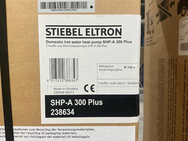 Stiebel eltron shp-a 300 plus warmtepompboiler - afbeelding 4 van  4