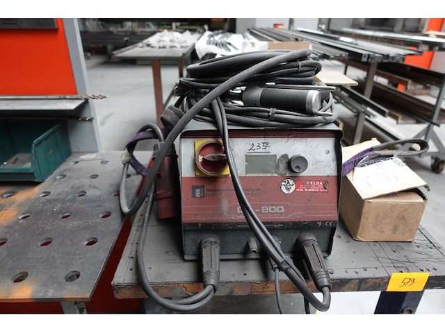 Stiftlasapparaat welda + verrijdbare metalen werktafel - afbeelding 1 van  11