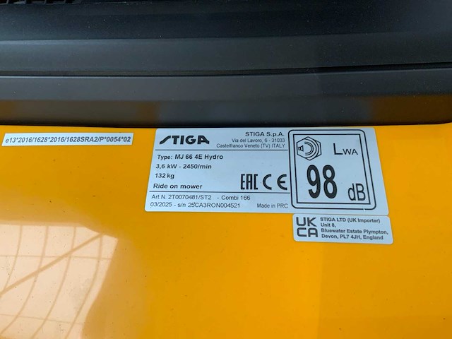Stiga - combi 166 - zitmaaier - afbeelding 11 van  11