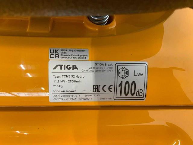 Stiga - estate 792 w - zitmaaier - afbeelding 3 van  17