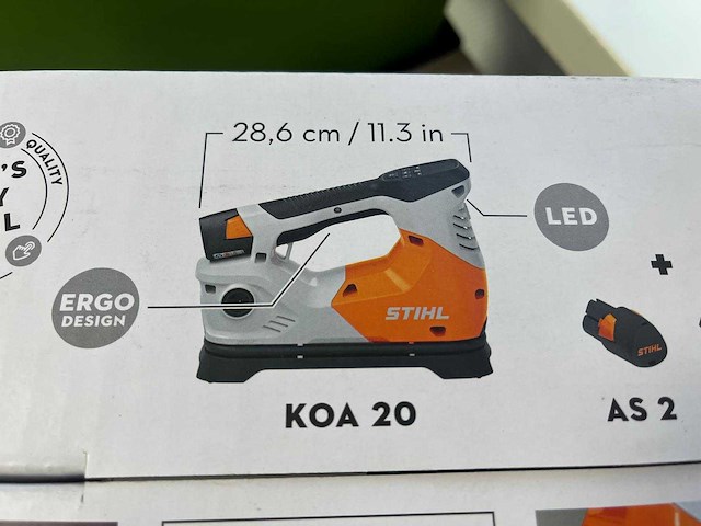Stihl - koa20 - accu compressor body met accu en lader - afbeelding 11 van  12