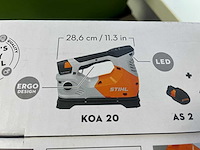 Stihl - koa20 - accu compressor body met accu en lader - afbeelding 11 van  12