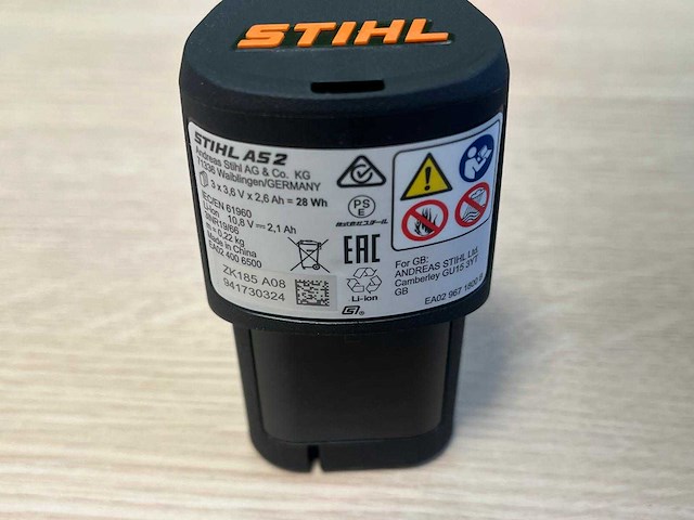 Stihl - koa20 - accu compressor body met accu en lader - afbeelding 2 van  12
