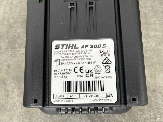 Stihl - rma253 - accu grasmaaier met ap300s accu en al101 lader - afbeelding 9 van  17