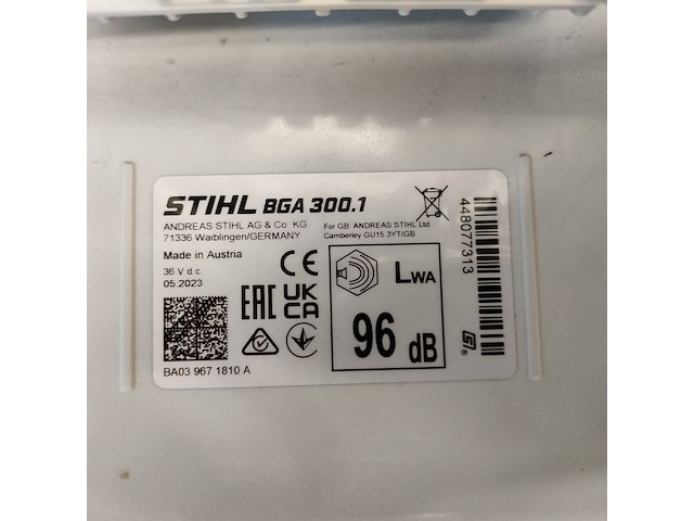 Stihl bga 300 - afbeelding 5 van  5
