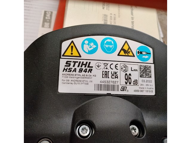 Stihl hsa 94 r haagschaar - afbeelding 4 van  4