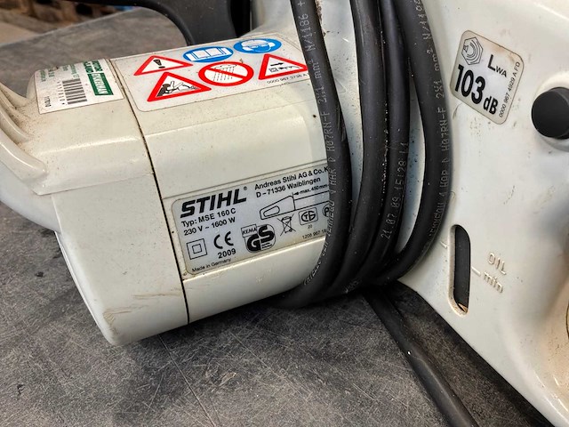Stihl mse 160 c elektrische kettingzaag - afbeelding 2 van  4