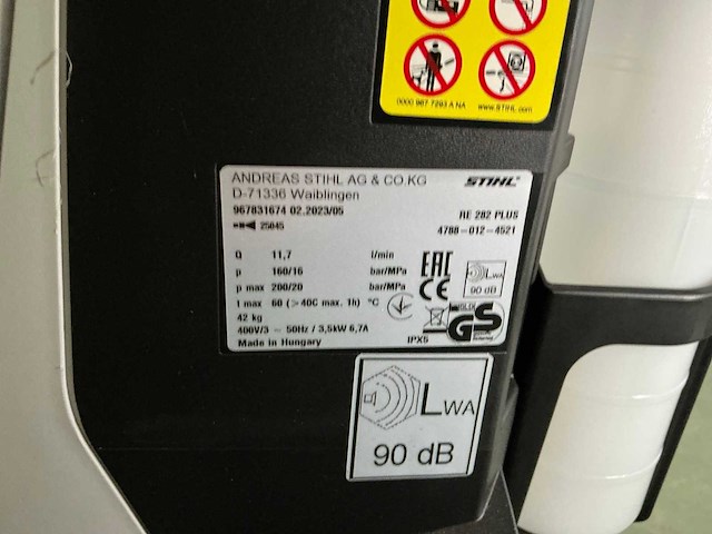 Stihl re282 plus hogedrukreiniger - afbeelding 5 van  5
