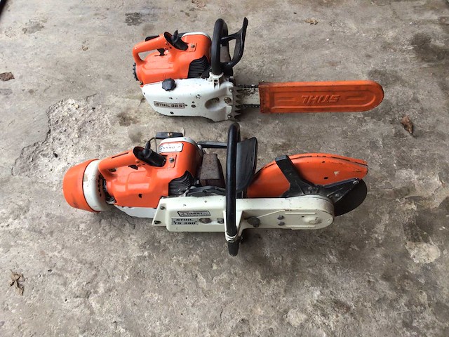 Stihl ts350/08s kettingzaag (2x) - afbeelding 1 van  9