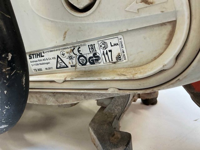 Stihl ts800 betonzaag - afbeelding 5 van  5