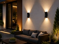 Stijlvolle buiten led wandlamp (horoz) – 10w – 4200k neutraal wit – ip65 – marvel-10 (4 stuks) - afbeelding 2 van  5