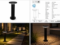 Stijlvolle buiten led wandlamp (horoz) – 12w – 4200k neutraal wit – ip65 – dexter-2 (4 stuks) - afbeelding 3 van  5