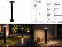Stijlvolle buiten led wandlamp (horoz) – 12w – 4200k neutraal wit – ip65 – dexter-3 (4 stuks) - afbeelding 4 van  5