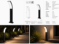 Stijlvolle buiten led wandlamp (horoz) – 12w – 4200k neutraal wit – ip65 – prestige-2 (4 stuks) - afbeelding 3 van  5