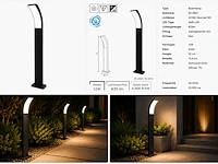 Stijlvolle buiten led wandlamp (horoz) – 12w – 4200k neutraal wit – ip65 – prestige-3 (4 stuks) - afbeelding 3 van  5