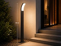 Stijlvolle buiten led wandlamp (horoz) – 12w – 4200k neutraal wit – ip65 – prestige-4 (4 stuks) - afbeelding 2 van  5
