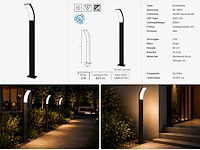 Stijlvolle buiten led wandlamp (horoz) – 12w – 4200k neutraal wit – ip65 – prestige-4 (4 stuks) - afbeelding 4 van  5