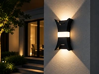 Stijlvolle buiten led wandlamp (horoz) – 17w – 4200k neutraal wit – ip54 – viper (4 stuks)