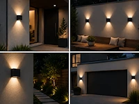 Stijlvolle buiten led wandlamp (horoz) – 4w – 4200k neutraal wit – ip65 – sekoya (6 stuks) - afbeelding 2 van  5