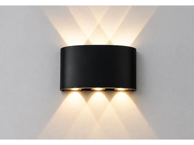 Stijlvolle buiten led wandlamp (horoz) – 6w – 4200k neutraal wit – ip65 – proton-6 (6 stuks) - afbeelding 2 van  5