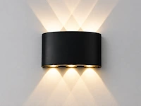 Stijlvolle buiten led wandlamp (horoz) – 6w – 4200k neutraal wit – ip65 – proton-6 (6 stuks) - afbeelding 2 van  5