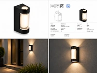 Stijlvolle buiten led wandlamp (horoz) – 6w – 4200k neutraal wit – ip65 – vector-6 (4 stuks) - afbeelding 4 van  5
