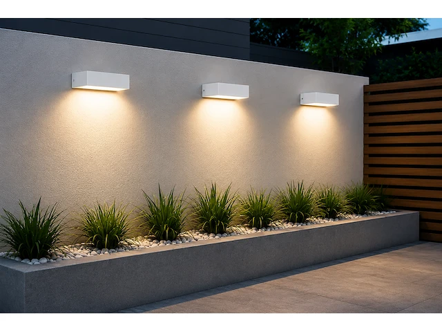Stijlvolle buiten led wandlamp (horoz) – 9w – 4200k neutraal wit – ip65 – andiz (6 stuks) - afbeelding 2 van  5