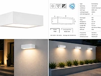 Stijlvolle buiten led wandlamp (horoz) – 9w – 4200k neutraal wit – ip65 – andiz (6 stuks) - afbeelding 4 van  5