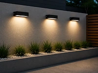 Stijlvolle buiten led wandlamp (horoz) – 9w – 4200k neutraal wit – ip65 – andiz (6 stuks) - afbeelding 2 van  5