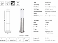 Stijlvolle buiten led wandlamp (horoz) – ip44 – defne-4 (4 stuks) - afbeelding 5 van  5