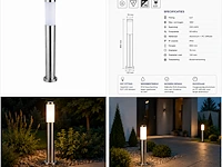 Stijlvolle buiten led wandlamp (horoz) – ip44 – defne-5 (4 stuks) - afbeelding 4 van  5
