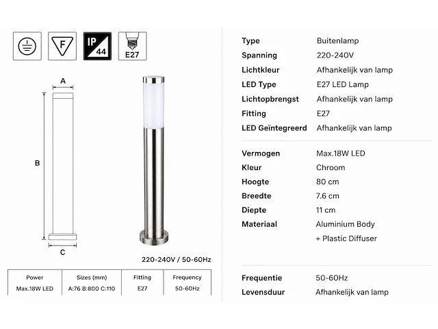 Stijlvolle buiten led wandlamp (horoz) – ip44 – defne-5 (4 stuks) - afbeelding 5 van  5