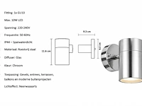 Stijlvolle buiten led wandlamp (horoz) – ip44 – manolya-1 (4 stuks) - afbeelding 5 van  5