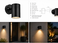 Stijlvolle buiten led wandlamp (horoz) – ip44 – manolya-1 (4 stuks) - afbeelding 4 van  5