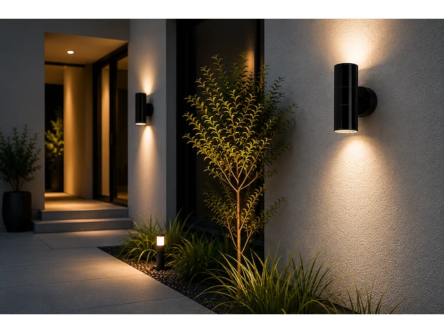 Stijlvolle buiten led wandlamp (horoz) – ip44 – manolya-2 (4 stuks) - afbeelding 2 van  5