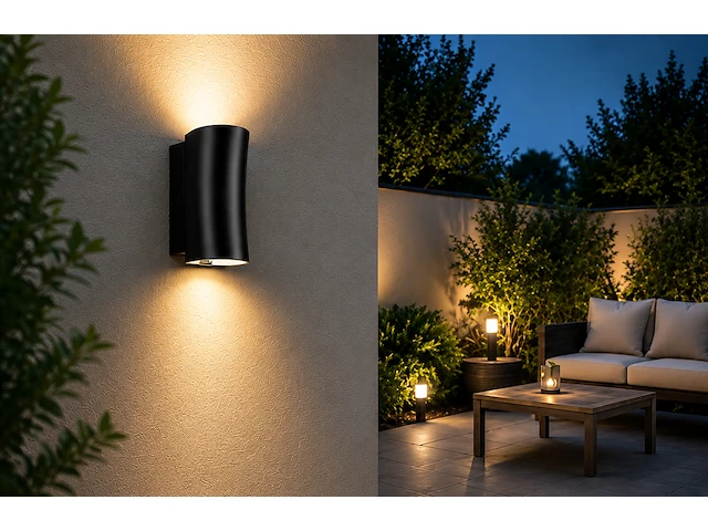 Stijlvolle buiten led wandlamp (horoz) – ip44 – safari (4 stuks) - afbeelding 1 van  5