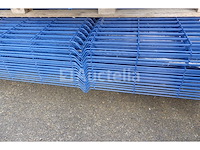 Stijve hekpanelen + palen + accessoires (ral5003) - afbeelding 2 van  12