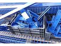 Stijve hekpanelen + palen + accessoires (ral5003) - afbeelding 4 van  12